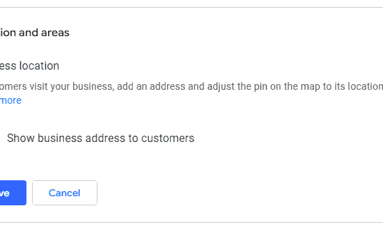 Google Business Profile Location and Areas Business Location